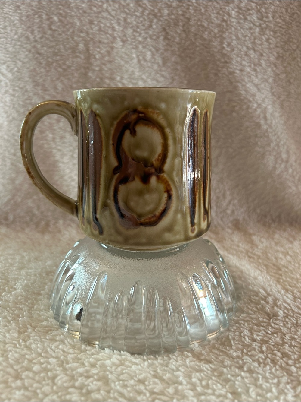 💰3 for $20 - Vintage Ceramic Brown Drip Glaze Mug